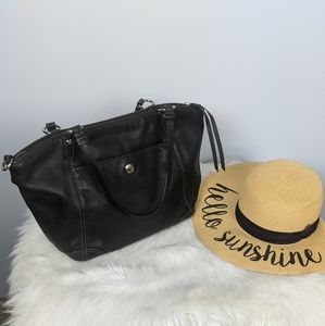 Coach Black Leather Shoulder Bag J0893 13172